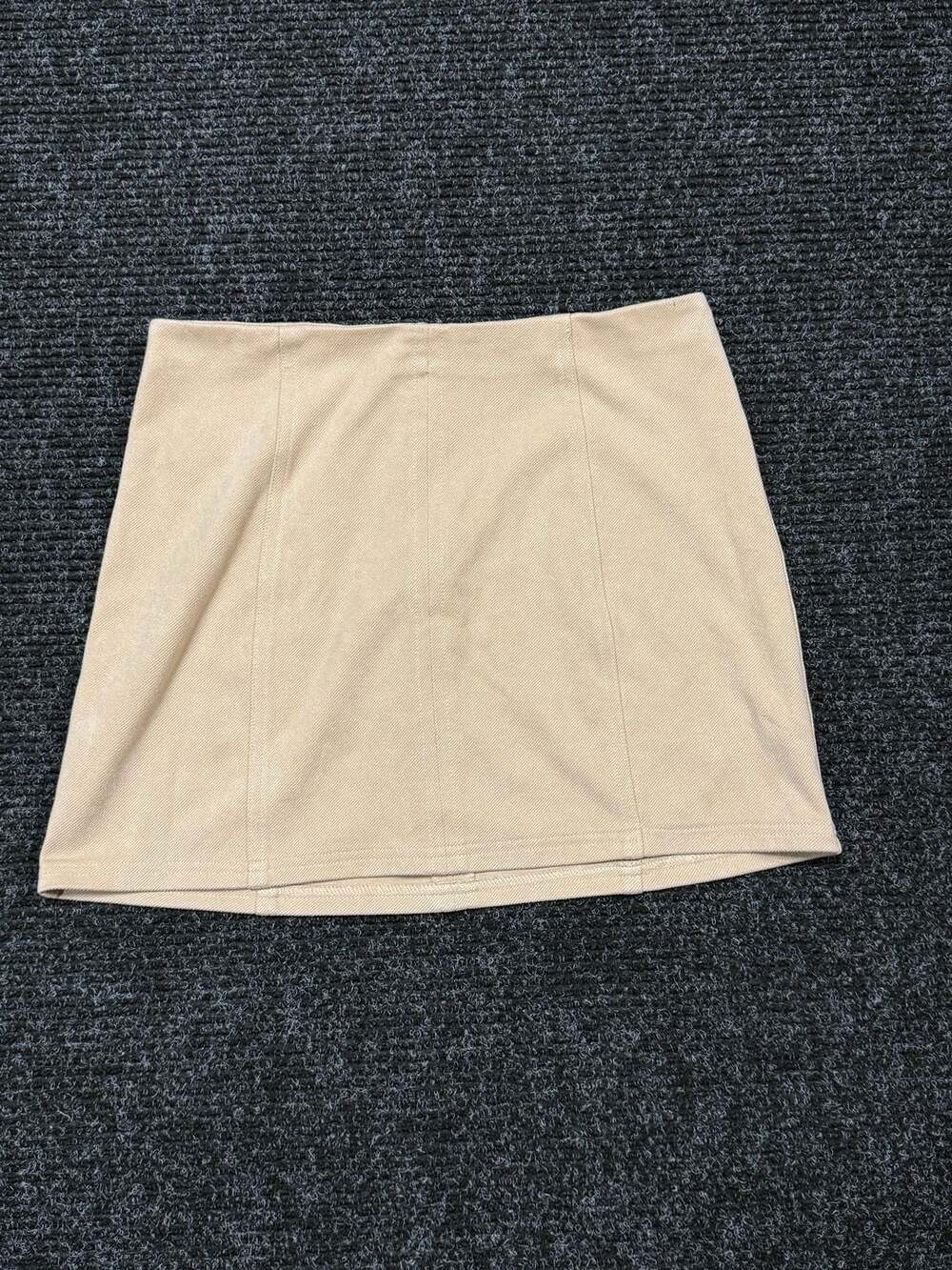 Minimalist Capsule Timeless Altar'd State Beige Mini Skirt Size M
